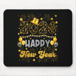 2026 Happy New Year Eve Celebration Firework Men W Mouse Mat