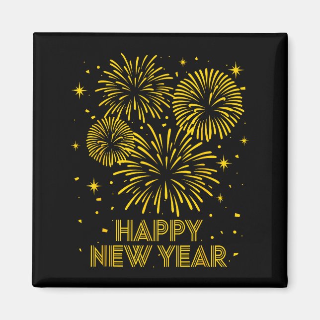 2026 Happy New Year Firework New Year's Eve Party  Magnet (Front)