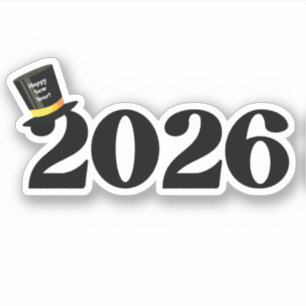 2026 happy new year, funny cute hat stylish