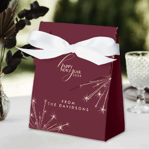 2026 Happy New Year Modern Classic Typography Favour Box