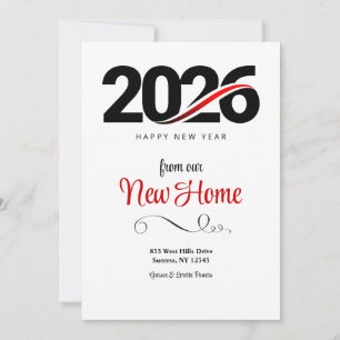 2026 Happy New Year New Home Announcement/ Invitation