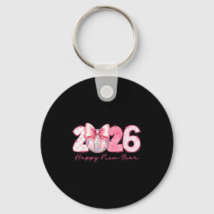 2026 Happy New Year Nk Coquette Preppy Disco Girly Key Ring