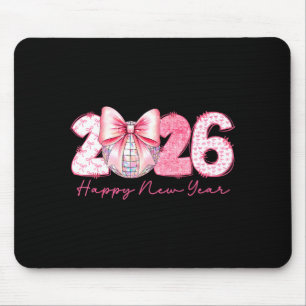 2026 Happy New Year Nk Coquette Preppy Disco Girly Mouse Mat