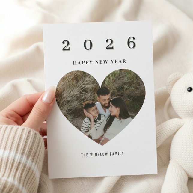 2026 Happy New Year – One-Photo Family Card (Creator Uploaded)