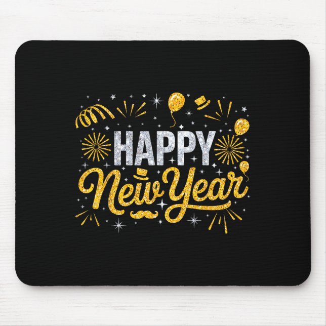 2026 Happy New Year's Eve Party Crew Squad Family  Mouse Mat (Front)