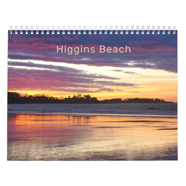 2026 Higgins Beach Maine Photography Calendar (Cover)