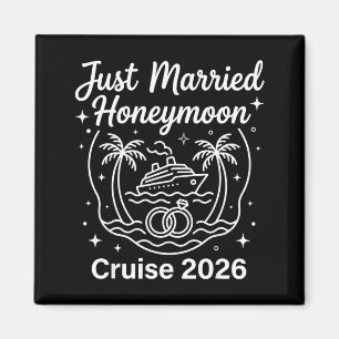 2026 Honeymoon Cruise Matching Newlywed Wedding Magnet