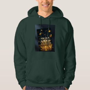 2026 Hoodie - Festive Deep Forest Green Pullover
