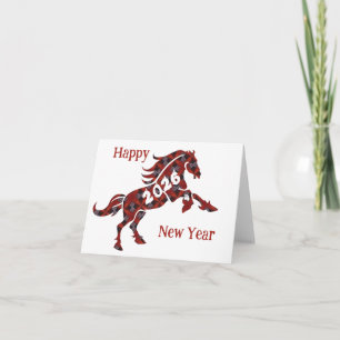 2026 Horse Folded Holiday Card