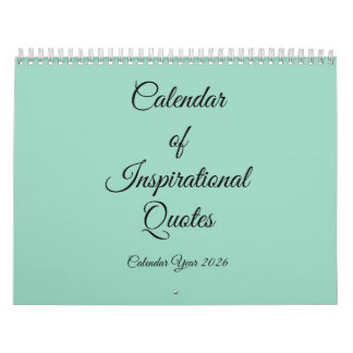 2026 Inspirational Quote Wall Calendar
