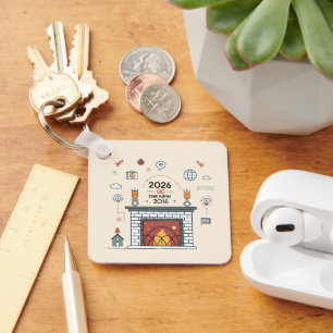 2026 Is The New 2016 Digital Culture Vector Key Ring