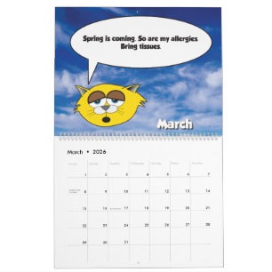 2026 Jerry The Cat Calendar