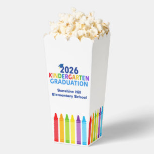2026 Kindergarten Graduation Custom Party Popcorn Favour Box