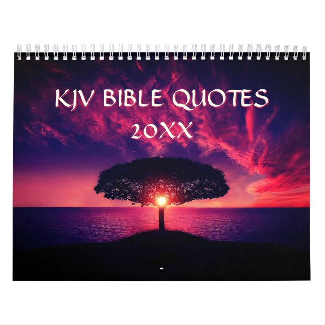 2026 KJV Bible Scripture Landscapes Christian Calendar (Cover)