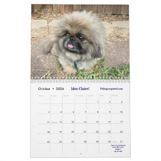 2026 Liz E.'s Pekingese Calendar