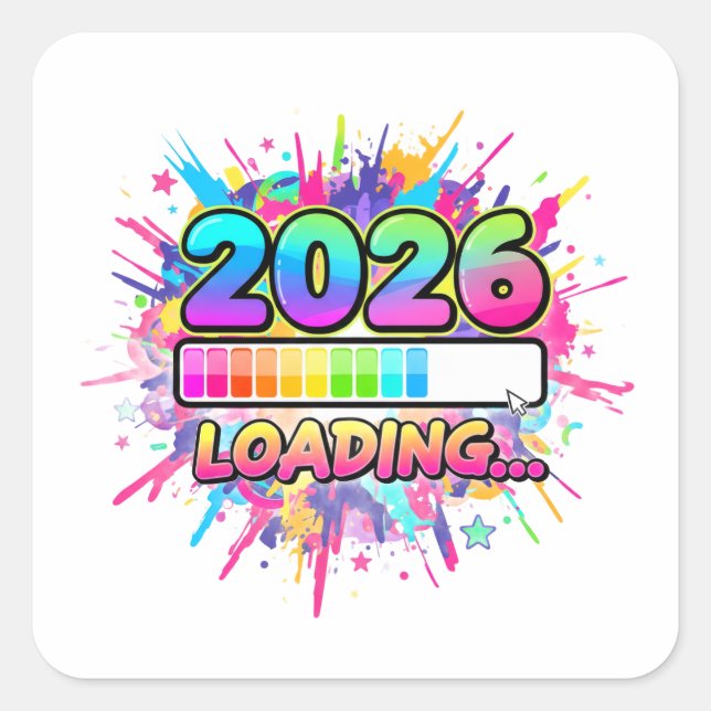 2026 Loading... Progress Bar Sticker (Front)