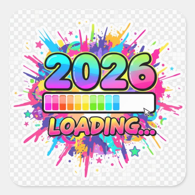 2026 Loading... Progress Bar Sticker (Front)
