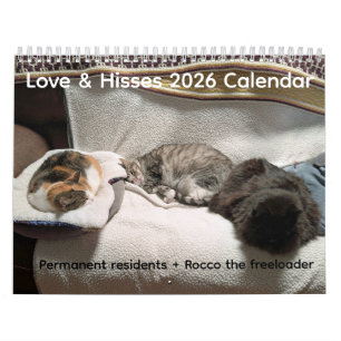 2026 Love & Hisses Calendar - Permanent Residents