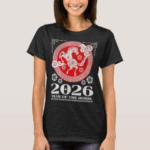 2026 Lunar Chinese New Year Fire Horse  T-Shirt