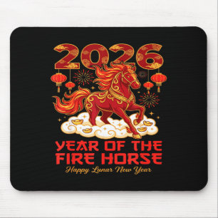2026 Lunar Chinese New Year Of The Fire Horse Zodi Mouse Mat