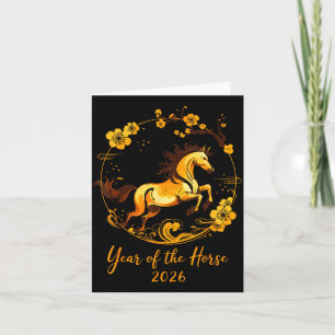 2026 Lunar New Year Horse Men Women Girls Boys Kid Card