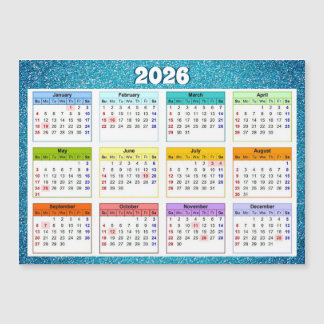 2026 Magnetic Calendar