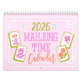 2026 Mahjong Time Wall Calendar