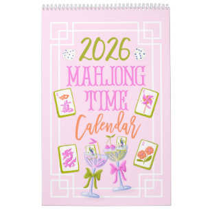 2026 Mahjong Time Wall  Calendar