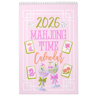 2026 Mahjong Time Wall Calendar