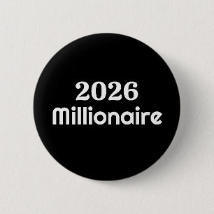 2026 Millionaire 6 Cm Round Badge