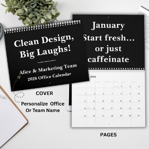 2026 Minimalist Funny Office Calendar