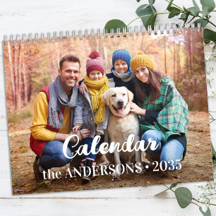 2026 Modern Create Your Own Custom Family Photo Calendar