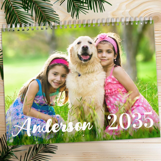 2026 Modern Simple Personalised Family Photos Calendar (Creator Uploaded)