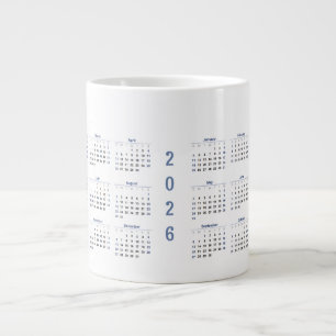 2026 Monthly Calendar Large Coffee Mug