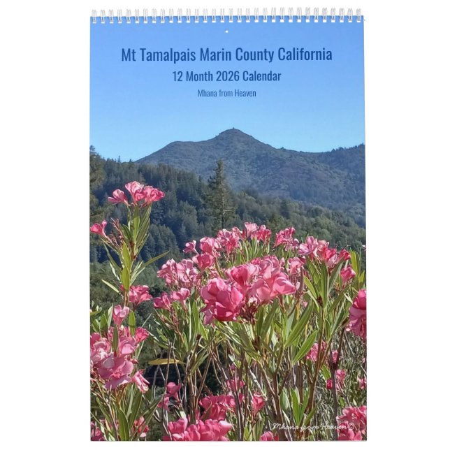 2026 Mt Tamalpais Marin California Calendar (Cover)