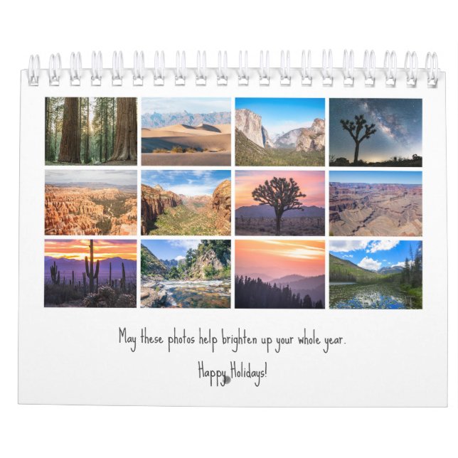 2026 National Park Calendar (Back)