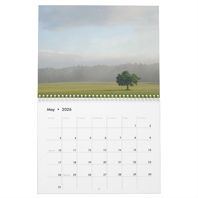 2026 Nature Calendar (May 2026)