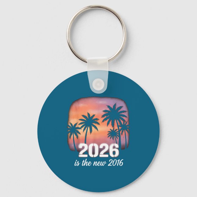 2026 New 2016 Retro Tropical Key Ring (Front)