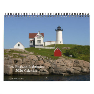 2026 New England Lighthouse-Calendar Calendar