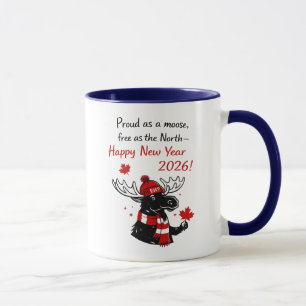 2026 New Year Canada Moose Mug