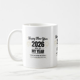 2026 New Year Greeting Card Coffee Mug