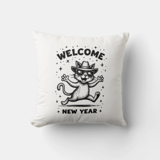 2026 New Year Kitty - Cute Cat Welcome New Year Cushion