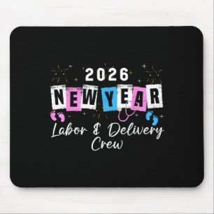 2026 New Year Labor And Delivery Nurse Fireworks E Mouse Mat