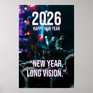 2026 New Year Long Vision Motivation Poster