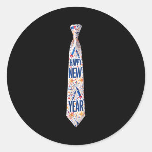 2026 New Year’s Party Fireworks Funny Celebration Classic Round Sticker