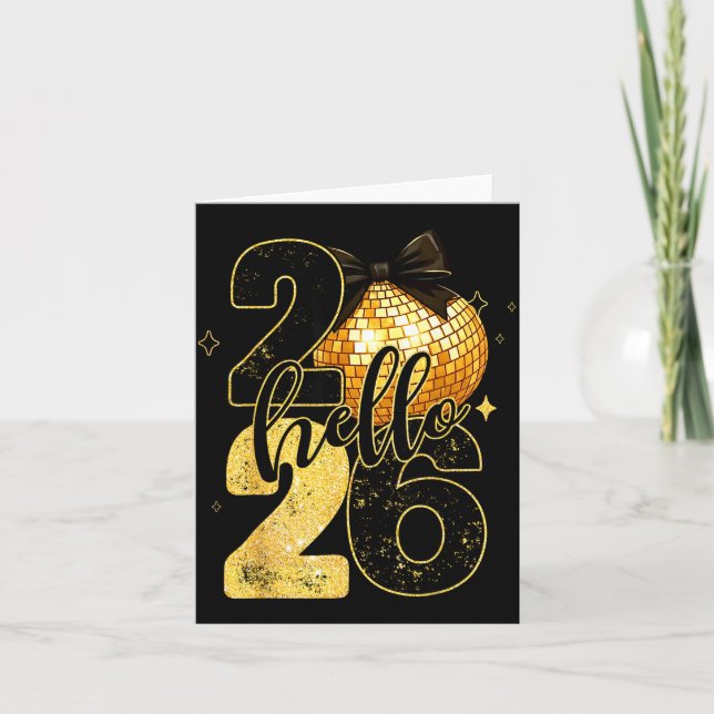 2026 New Years Eve For Womens Men Mom Kids Happy N Card (Front)