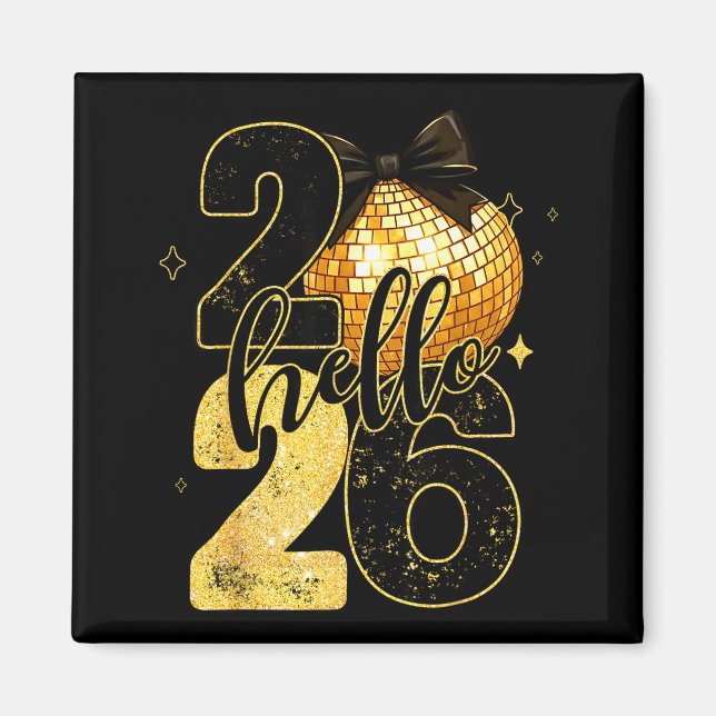 2026 New Years Eve For Womens Men Mom Kids Happy N Magnet (Front)