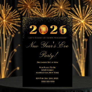 2026 New Year's Eve Party Invitation