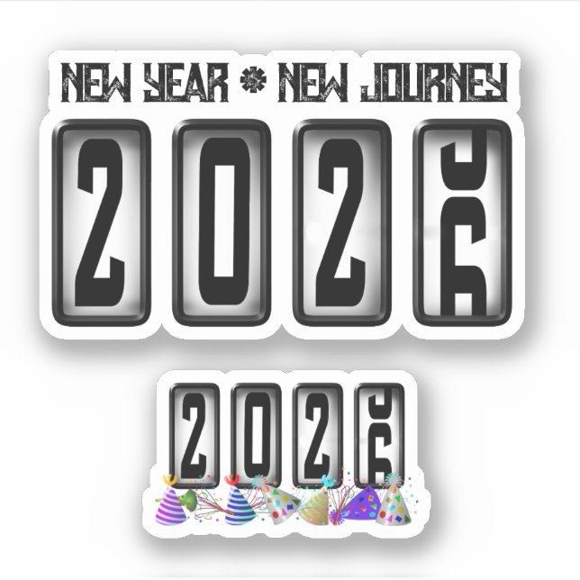 2026 New Years Odometer (Front)