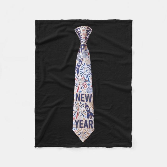 2026 New Year's Party Funny Fireworks Party New Ye Fleece Blanket (Front)
